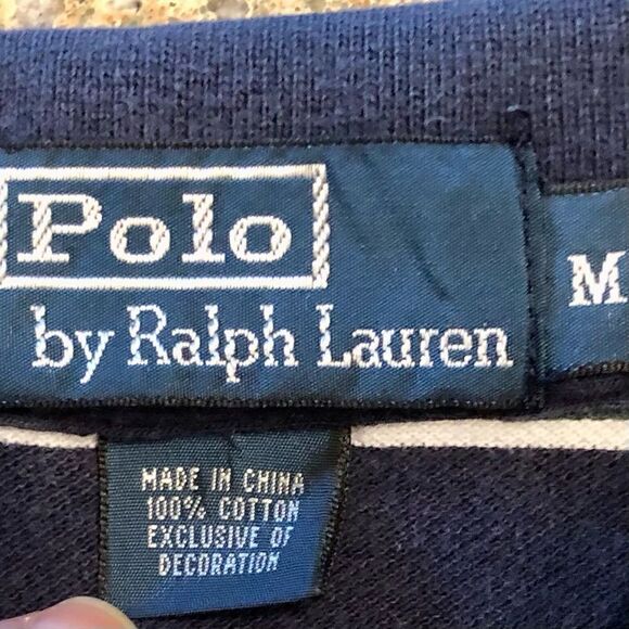 Polo by Ralph Lauren Striped Polo in Navy/Green/White/Red Men’s M - Picture 5 of 6